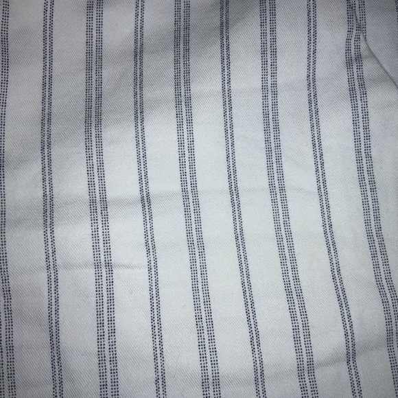 JOIE Shorts Size 2 White Gray Stripe Cotton Stretch Made In U.S.A. Pockets Chino - Picture 8 of 9